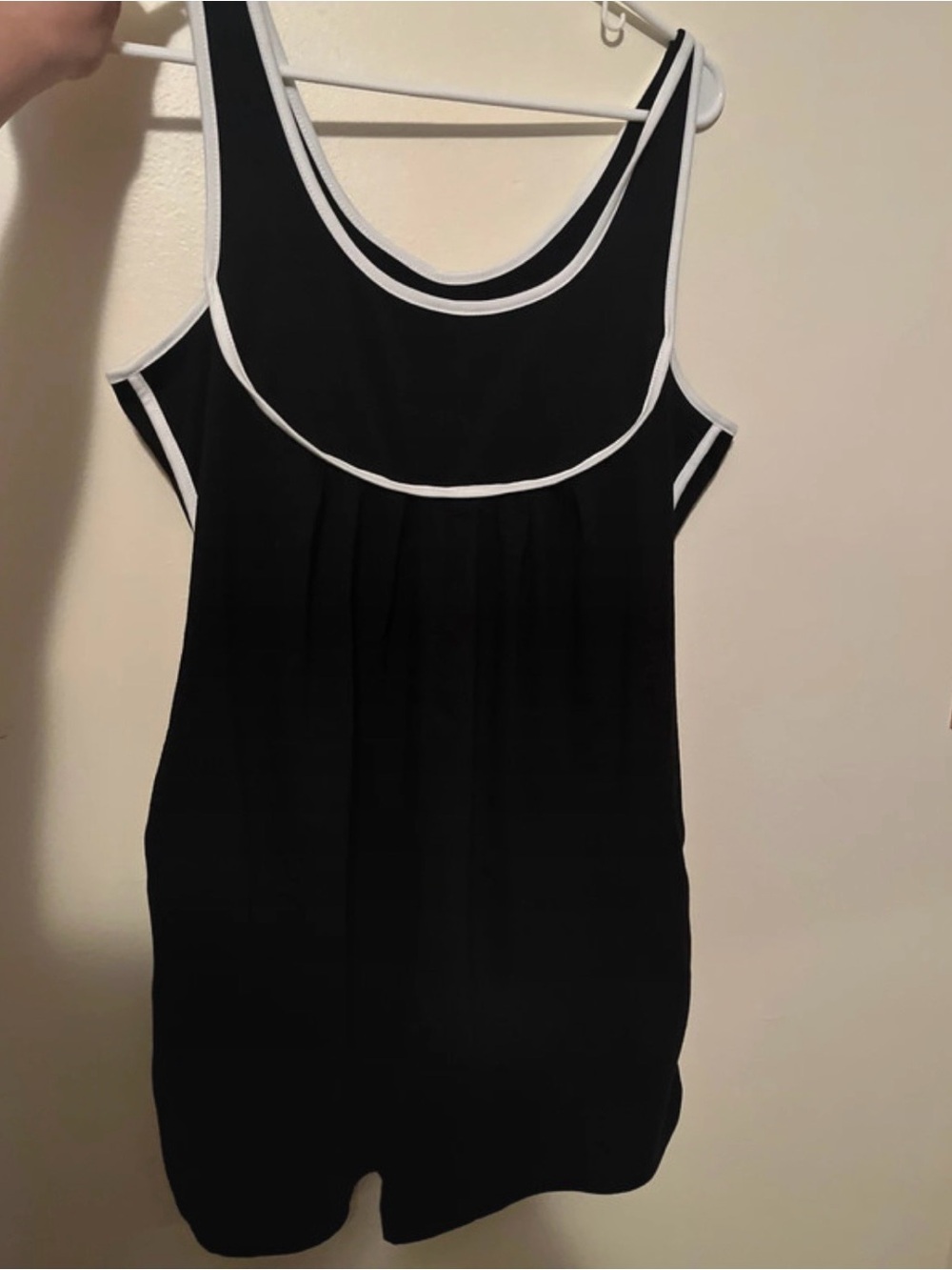 Women’s black and white romper size medium NWOT